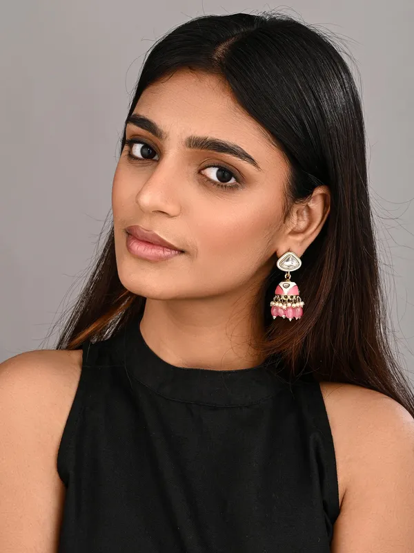 Enamelled_Jhumka_Earring