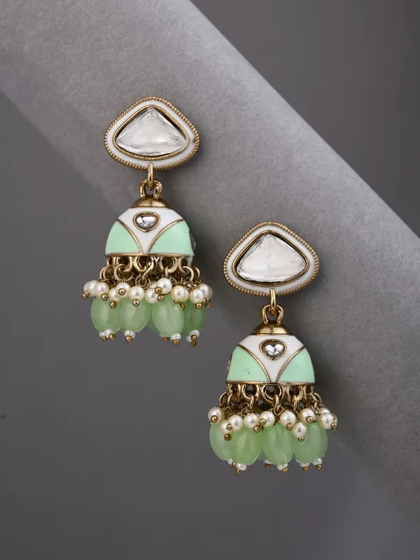 Enamelled_Jhumka_Earring