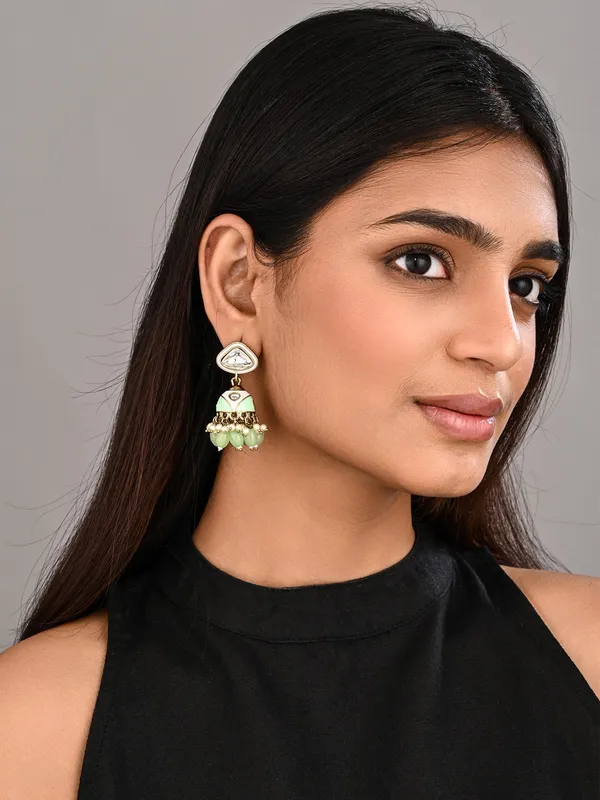 Enamelled_Jhumka_Earring
