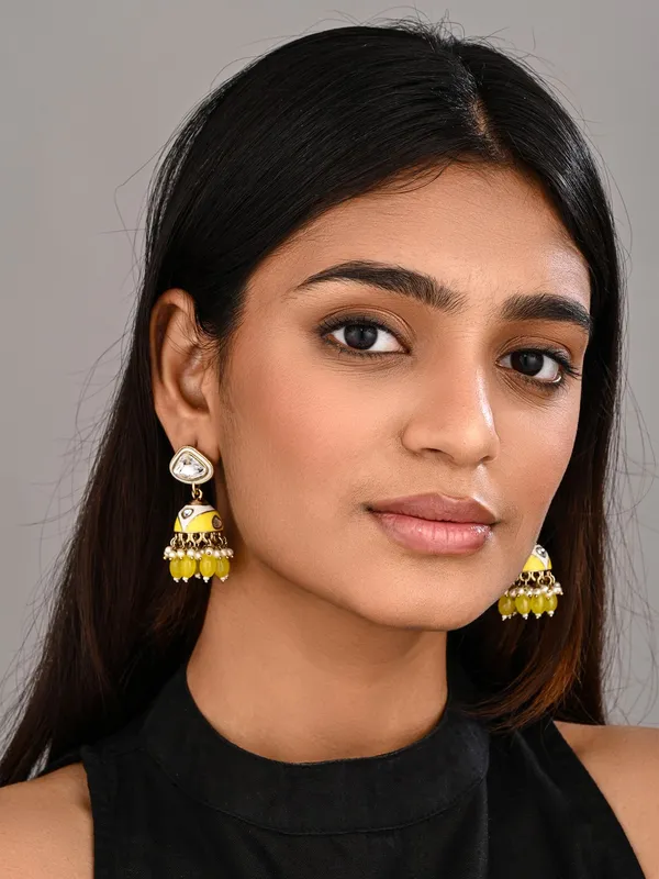 Enamelled_Jhumka_Earring