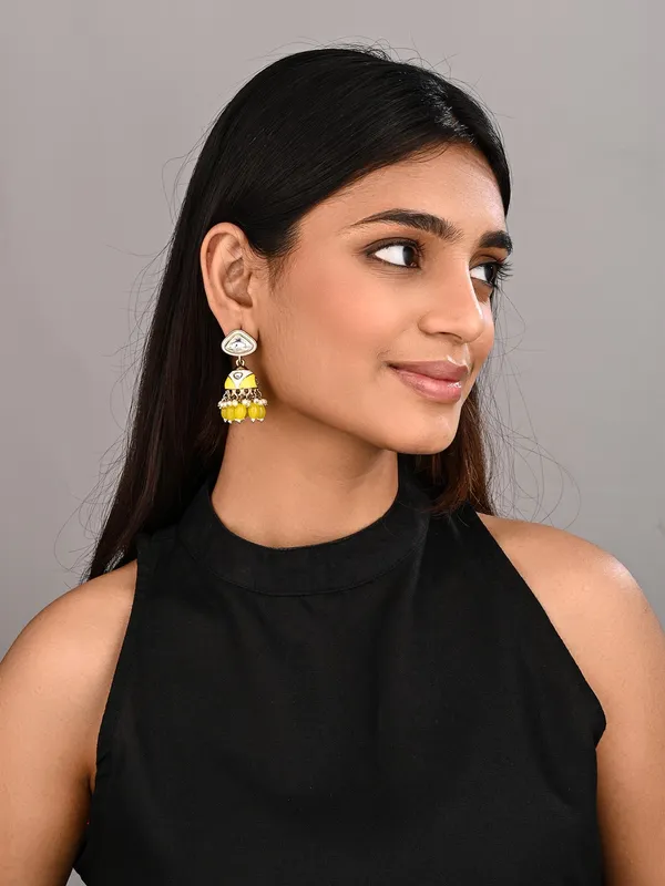 Enamelled_Jhumka_Earring