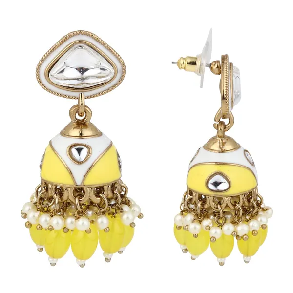 Enamelled_Jhumka_Earring