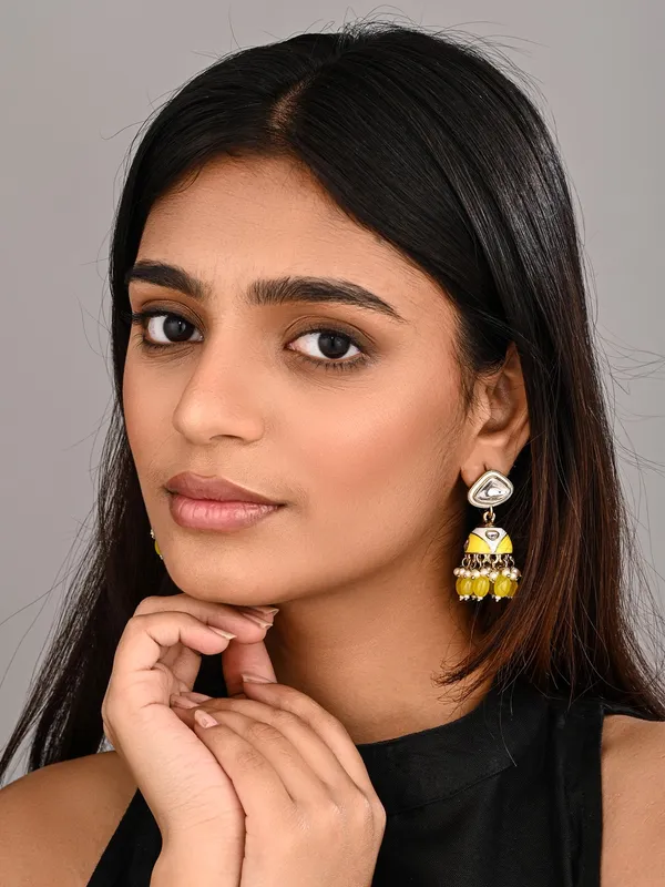 Enamelled_Jhumka_Earring