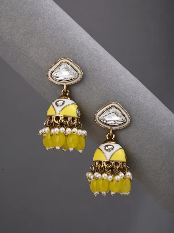 Enamelled_Jhumka_Earring