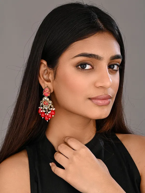 Gold-Plated_Kundan_Chandelier_Earrings_with_Bead_Drops