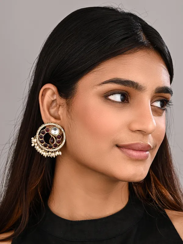 Regal_Kundan_Pearl_Chandbali_Earrings