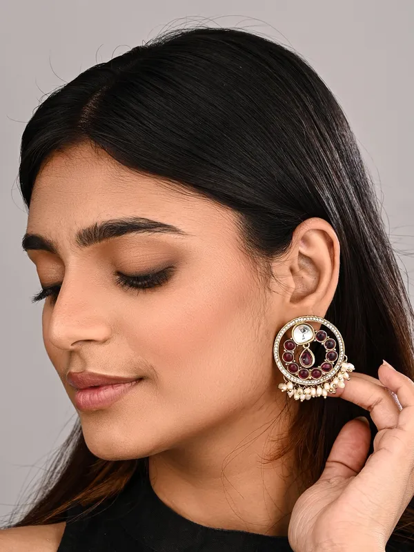 Regal_Kundan_Pearl_Chandbali_Earrings