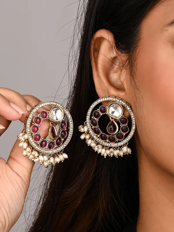 Regal_Kundan_Pearl_Chandbali_Earrings