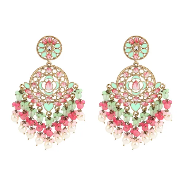 Vibrant_Chandbali_Pearl_Drop_Earrings