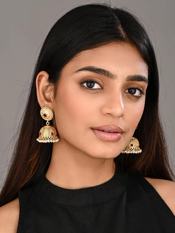 Royal_Stone_Antique_Jhumka_Earrings