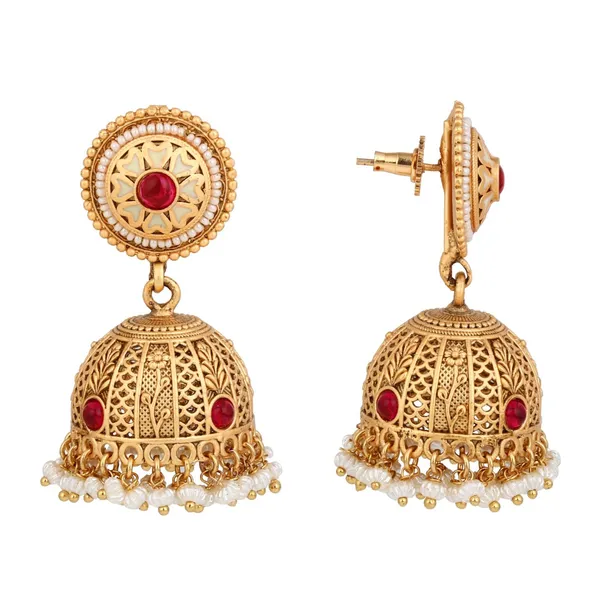 Royal_Stone_Antique_Jhumka_Earrings