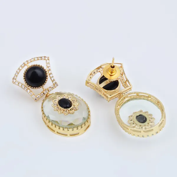 Monalisa_Stone_&_Gold-Tone_transparent_stone_Drop_Earrings