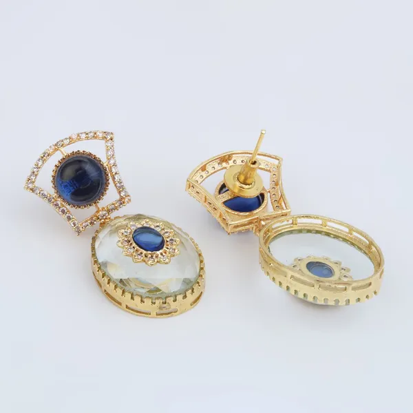 Monalisa_Stone_&_Gold-Tone_transparent_stone_Drop_Earrings