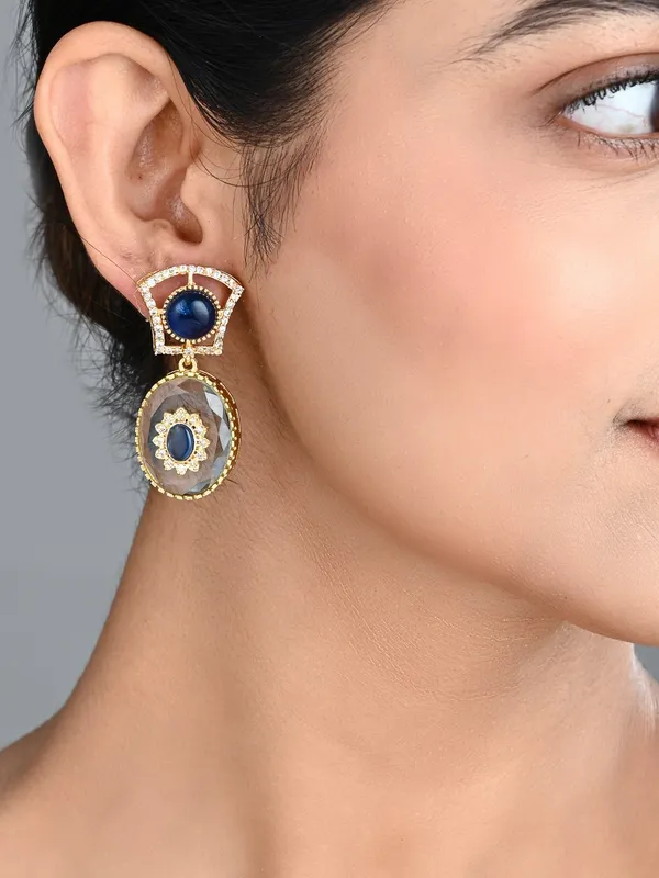 Monalisa_Stone_&_Gold_Tone_Transparent_Stone_Drop_Earrings