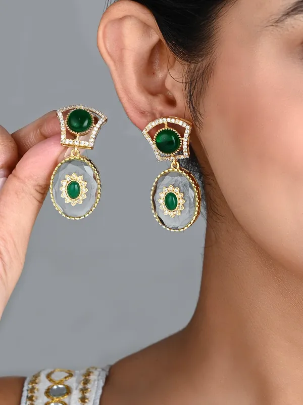 Monalisa_Stone_&_Gold-Tone_transparent_stone_Drop_Earrings