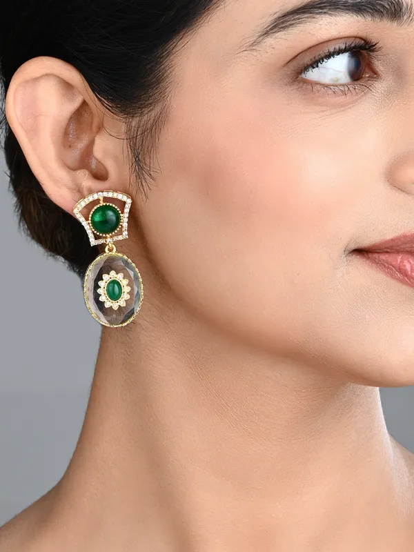Monalisa_Stone_&_Gold-Tone_transparent_stone_Drop_Earrings