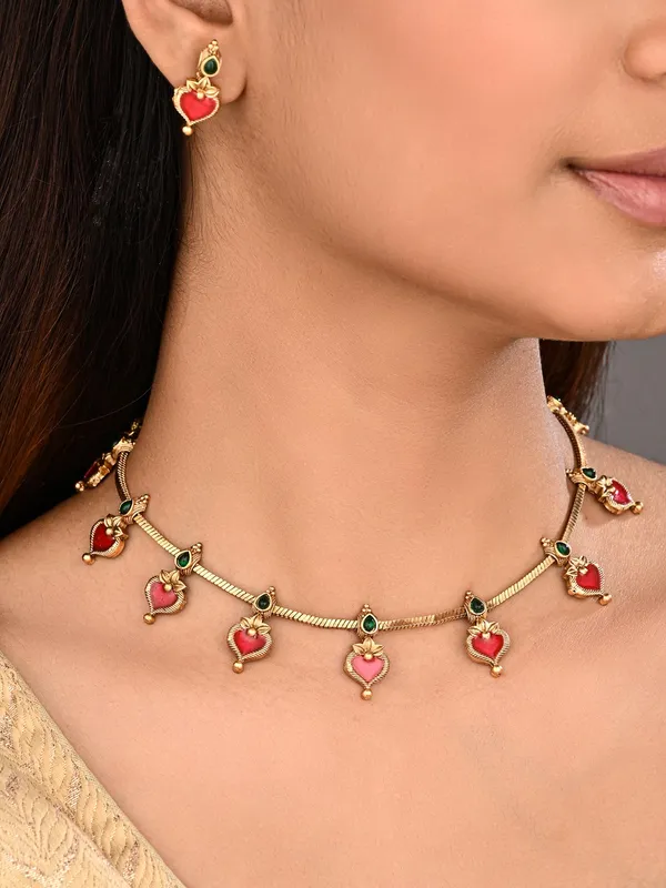 Red_Meenakari_Floral_Alloy_Necklace_Set