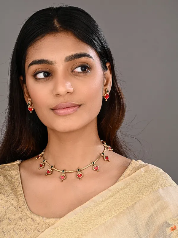 Red_Meenakari_Floral_Alloy_Necklace_Set