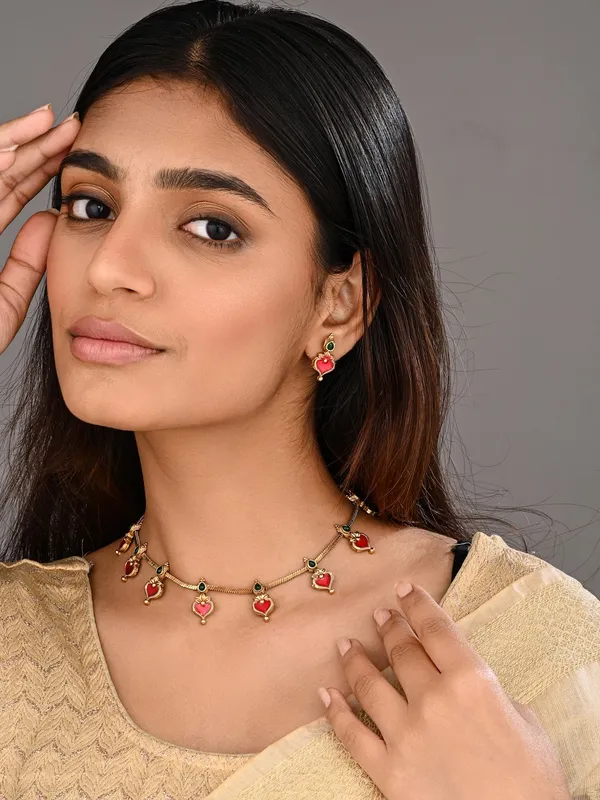 Red_Meenakari_Floral_Alloy_Necklace_Set