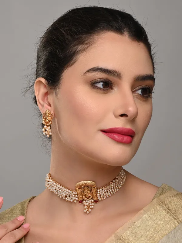 Pearl_Ganesha_Choker_Necklace_Set