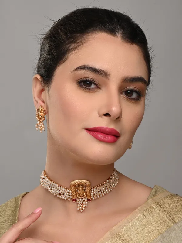 Pearl_Ganesha_Choker_Necklace_Set