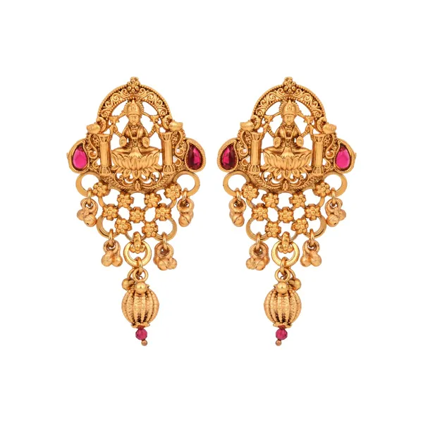 Laxmi_Temple_Necklace_Set_with_Red_stones