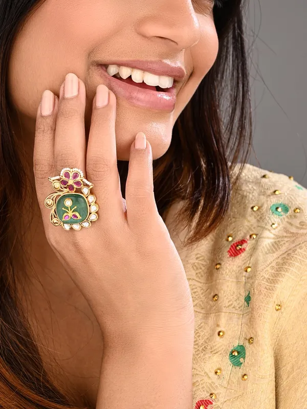 Gold_Plated_Multi_Coloured_Stone_Ring