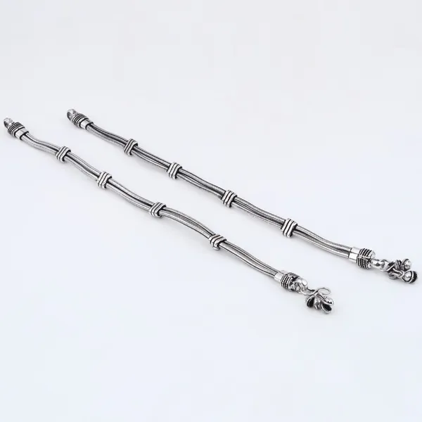 Silver_Oxidised_Rope_Design_Brass_Anklet