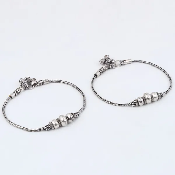 Silver_Oxidised_Triple_Bead_Brass_Anklet