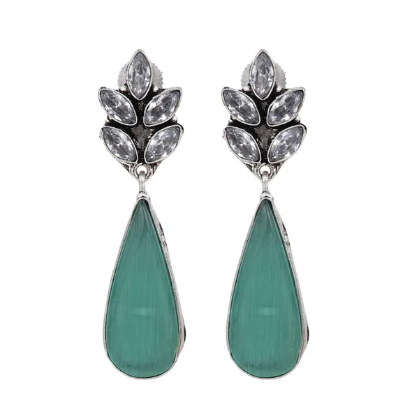 Mint_Petal_Crystal_Drop_Earrings