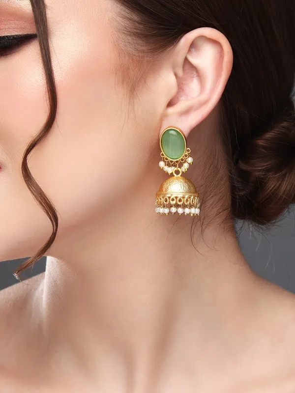 Gold_Finish_Pearl_Dome_Jhumka_Earrings