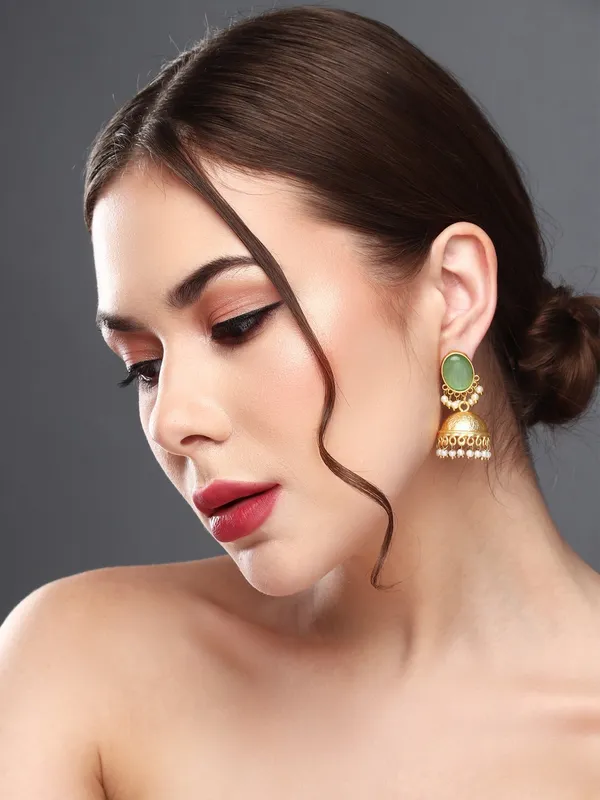 Gold_Finish_Pearl_Dome_Jhumka_Earrings