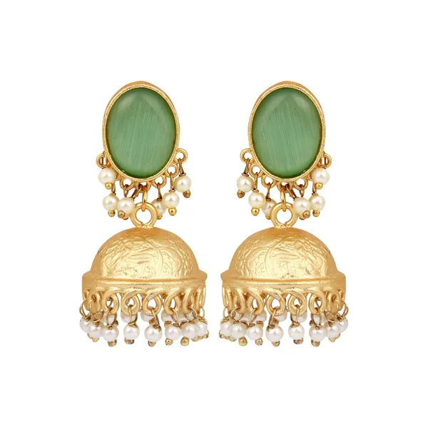 Gold_Finish_Pearl_Dome_Jhumka_Earrings