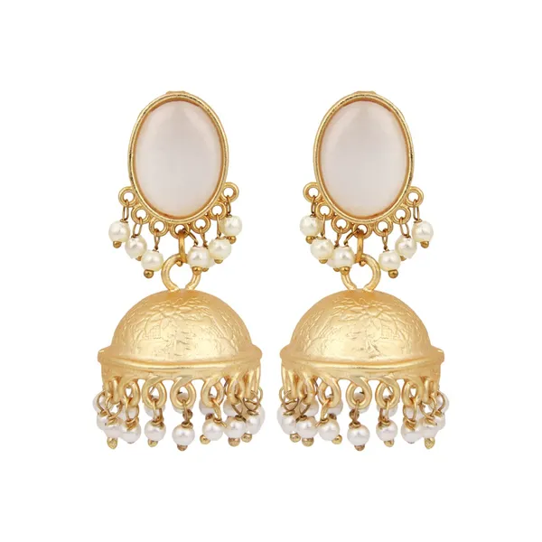 Gold_Finish_Pearl_Dome_Jhumka_Earrings