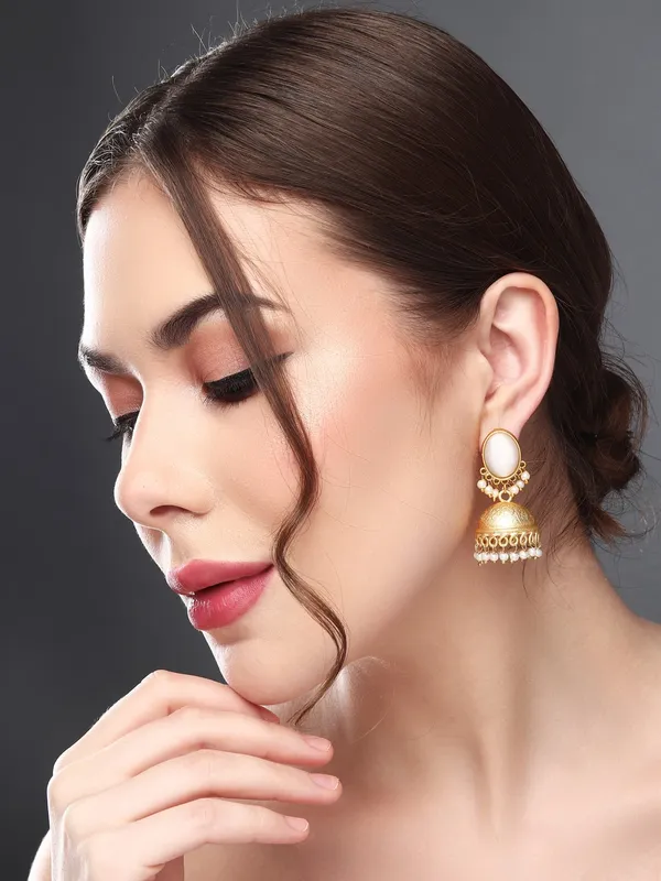 Gold_Finish_Pearl_Dome_Jhumka_Earrings