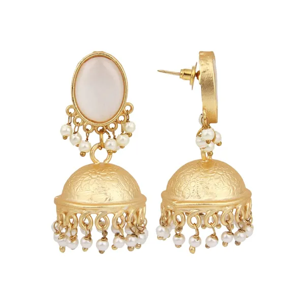 Gold_Finish_Pearl_Dome_Jhumka_Earrings
