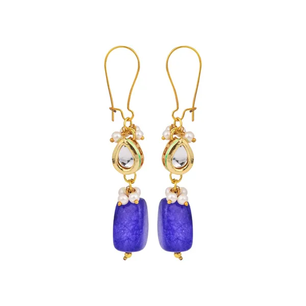 Blue_Natural_Stone_Bead_Drop_Earrings
