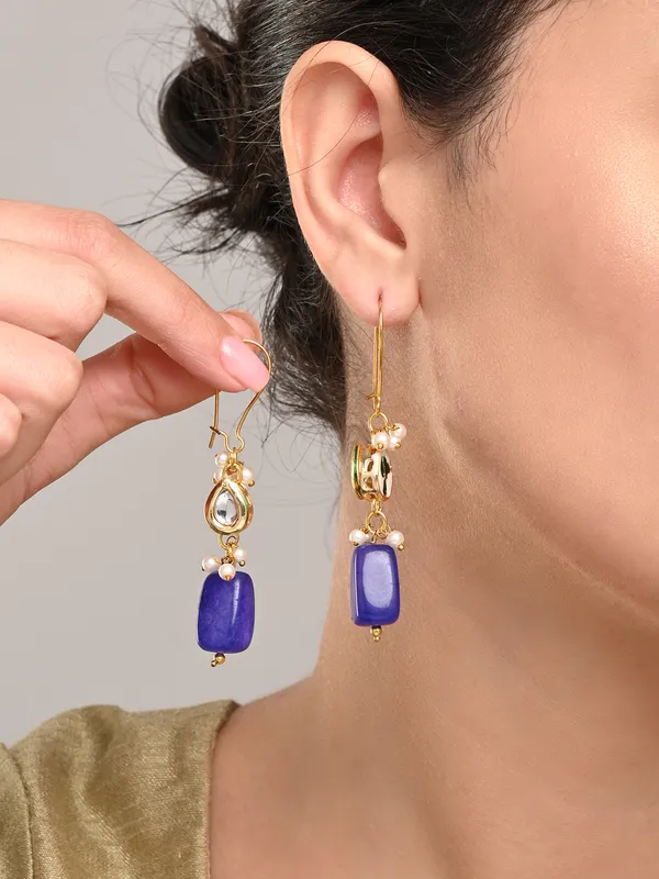 Blue_Natural_Stone_Bead_Drop_Earrings