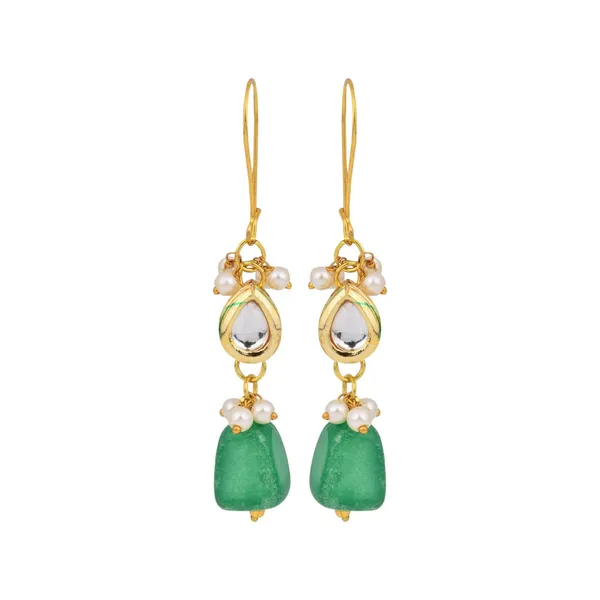 Green_Natural_Stone_Bead_Drop_Earrings