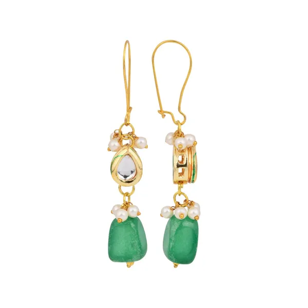 Green_Natural_Stone_Bead_Drop_Earrings