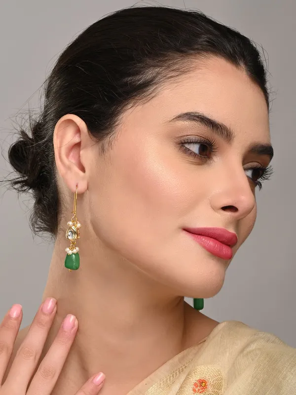 Green_Natural_Stone_Bead_Drop_Earrings
