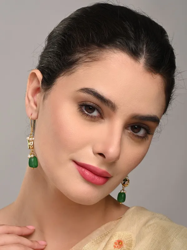 Green_Natural_Stone_Bead_Drop_Earrings