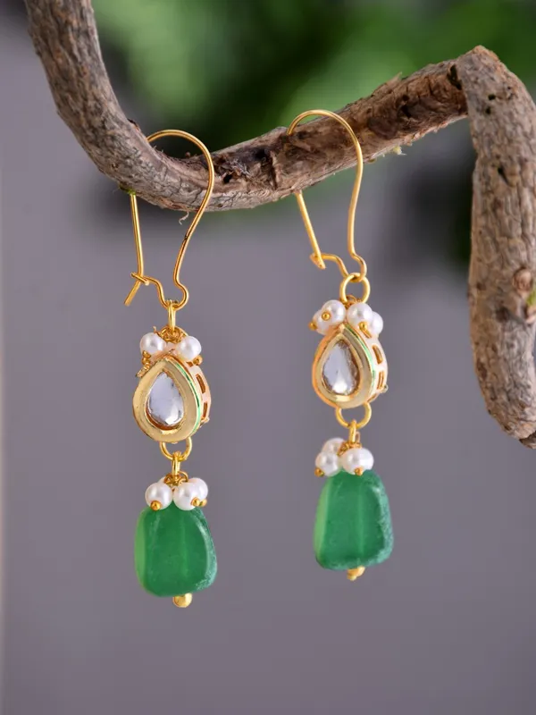 Green_Natural_Stone_Bead_Drop_Earrings