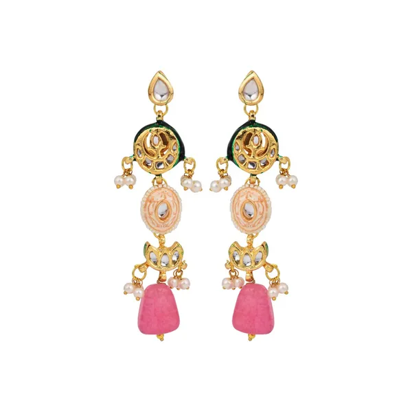 Brass_Pastel_Beaded_Layered_Drop_Earrings
