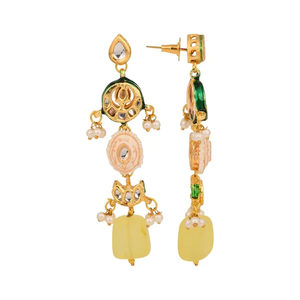 Brass_Pastel_Beaded_Layered_Drop_Earrings