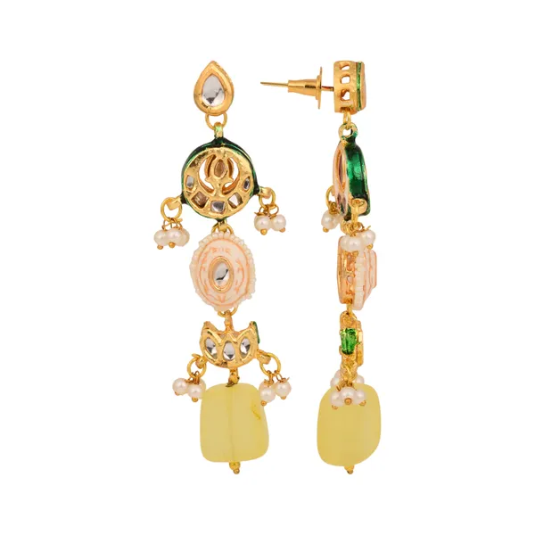 Brass_Pastel_Beaded_Layered_Drop_Earrings