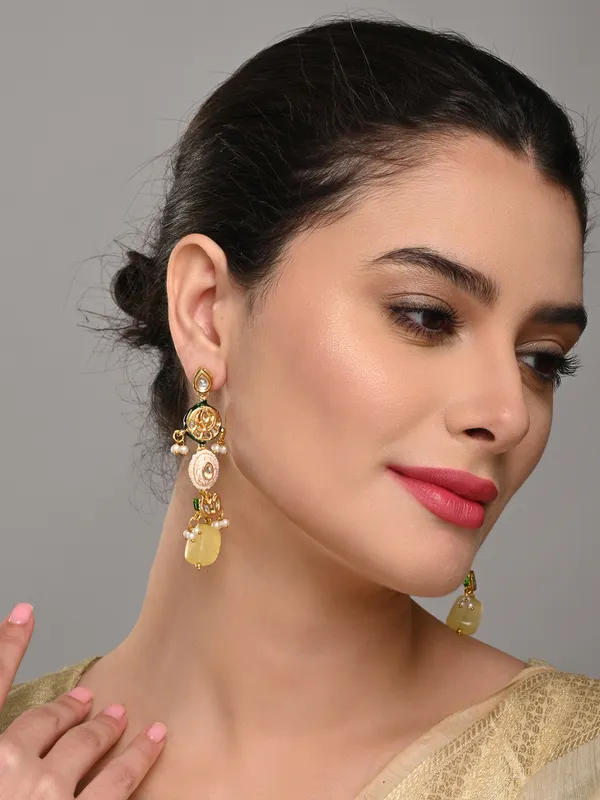 Brass_Pastel_Beaded_Layered_Drop_Earrings