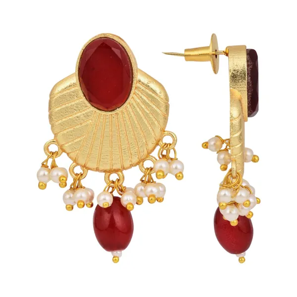 Gold_plated_Studs_with_red_stone_&_red_pearl_drops
