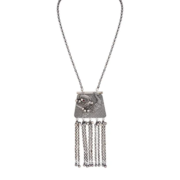 Oxidized_Tribal_Tassel_Pendant_Necklace