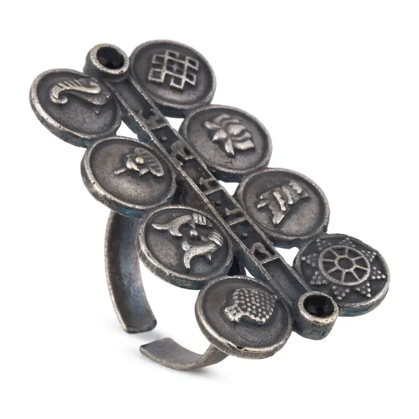 Ashtamangala_Oxidized_Brass_Ring